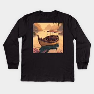 Boat Kids Long Sleeve T-Shirt